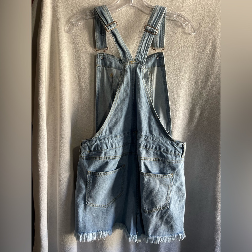Light Blue Denim Overalls - Picture 2 of 6
